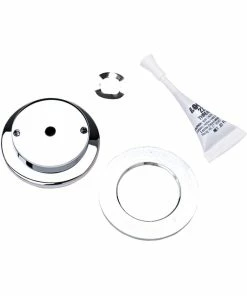 Haws® Push-Button Flange in Polished Chrome